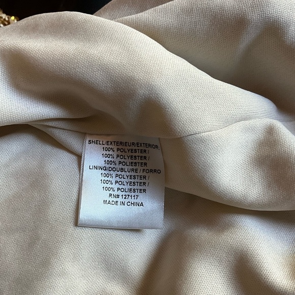 Badgley Mischka Modele Gold Sequin Midi Dress - Picture 7 of 7